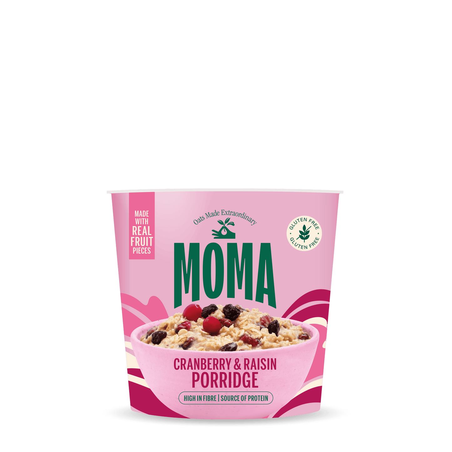 Cranberry and Raisin Instant Porridge Pots