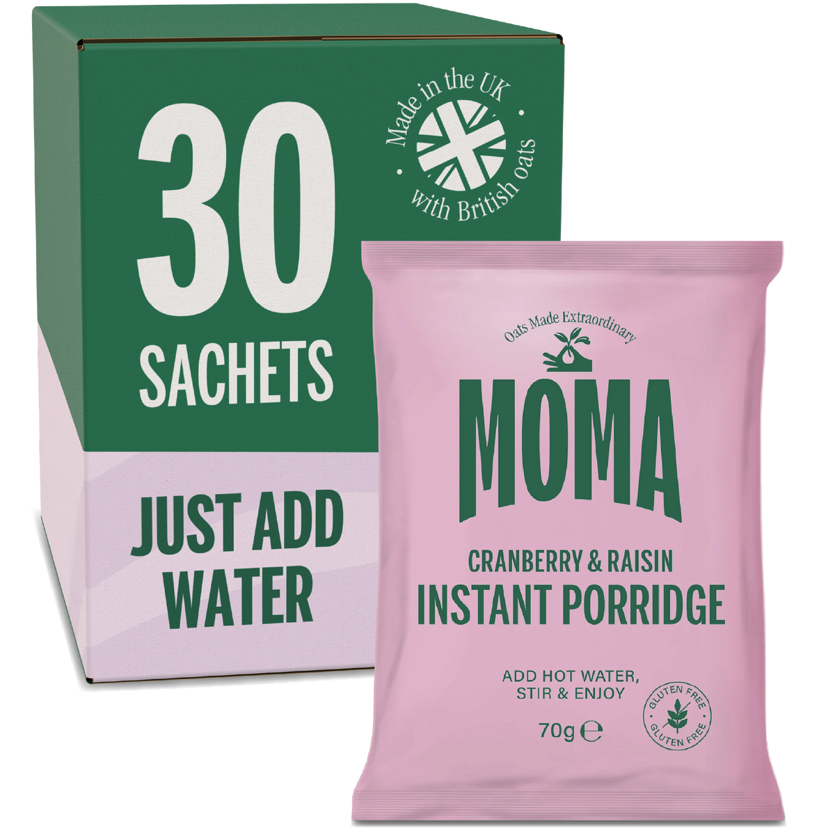 Cranberry & Raisin Instant Porridge Sachets