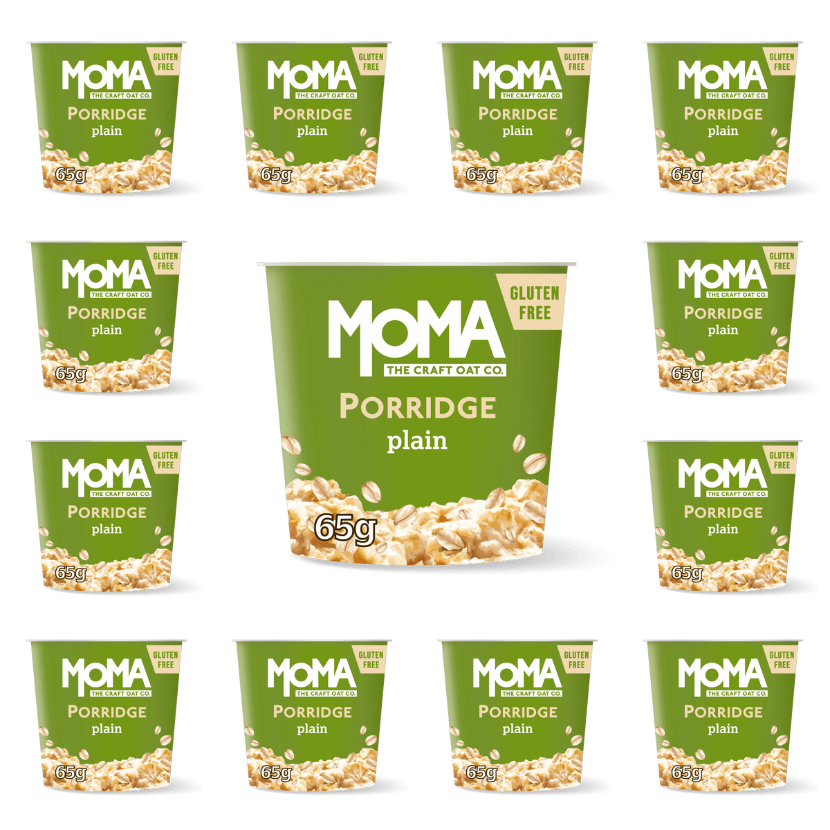 Plain No Added Sugar Porridge Pots MOMA Foods UK