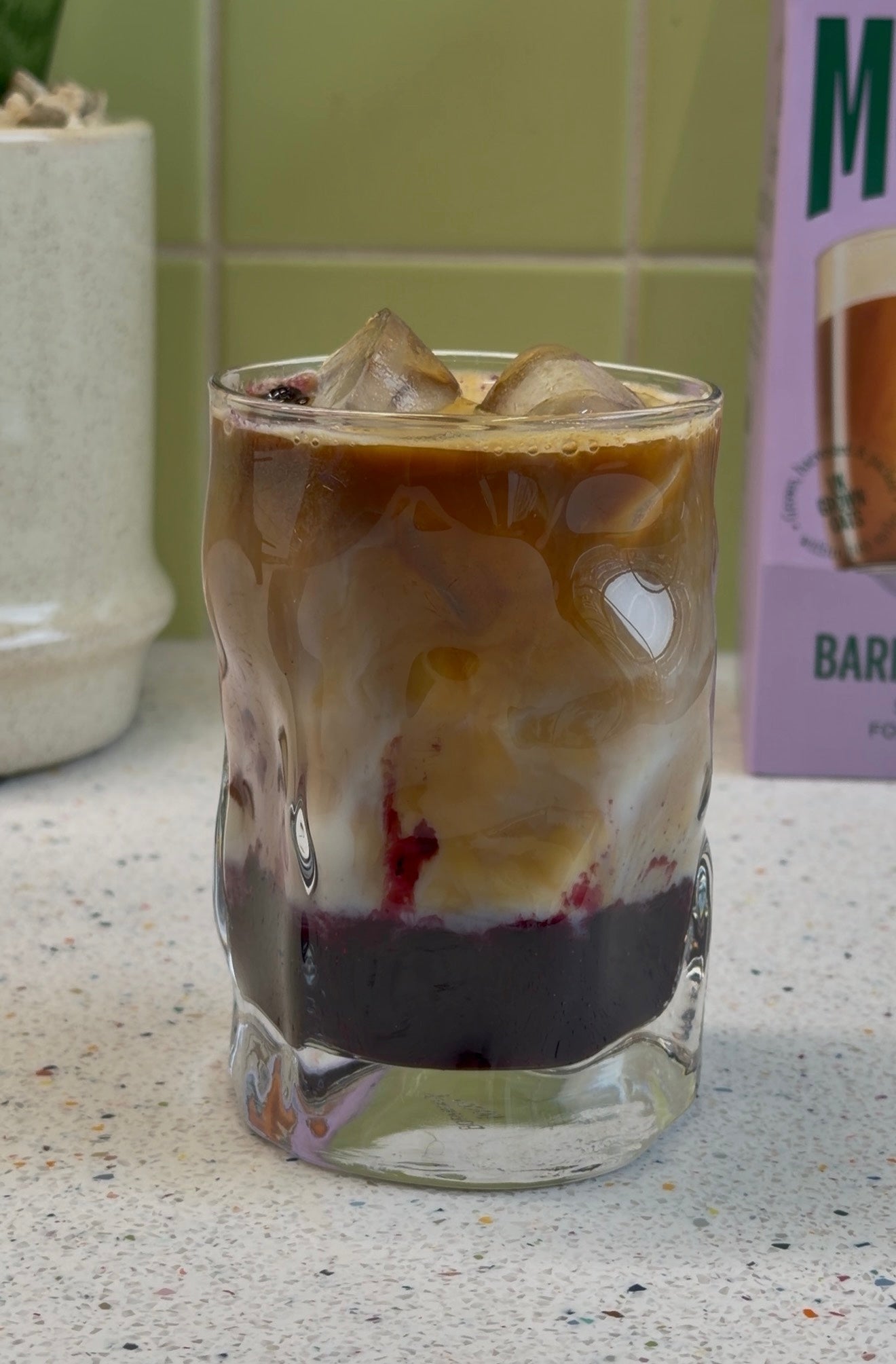 The Ultimate Morning Upgrade: Blueberry Iced Oat Latte