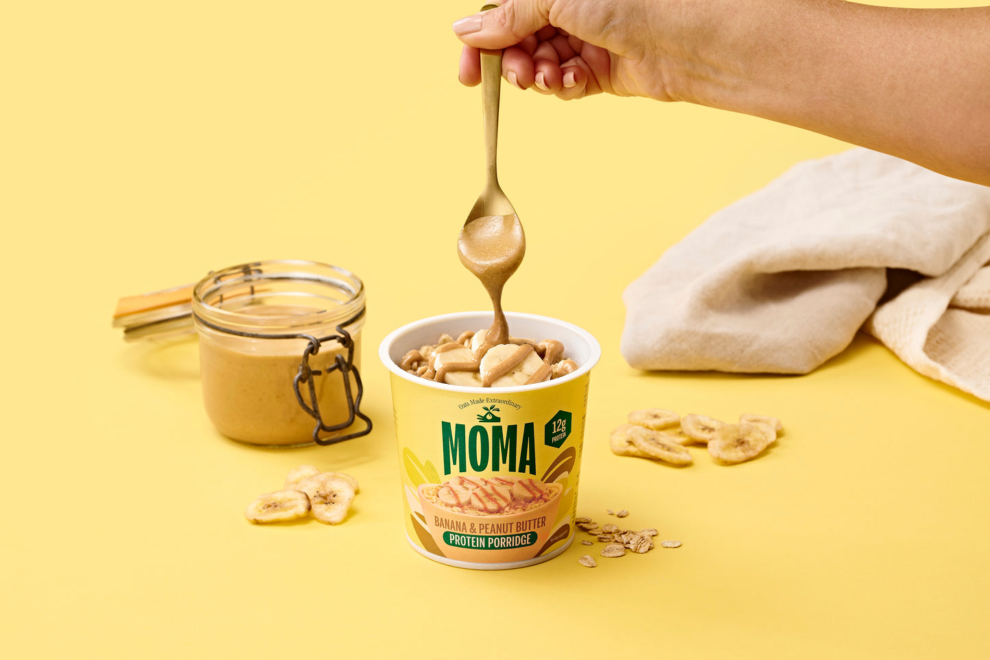 Banana & Peanut Butter Protein Porridge Pot