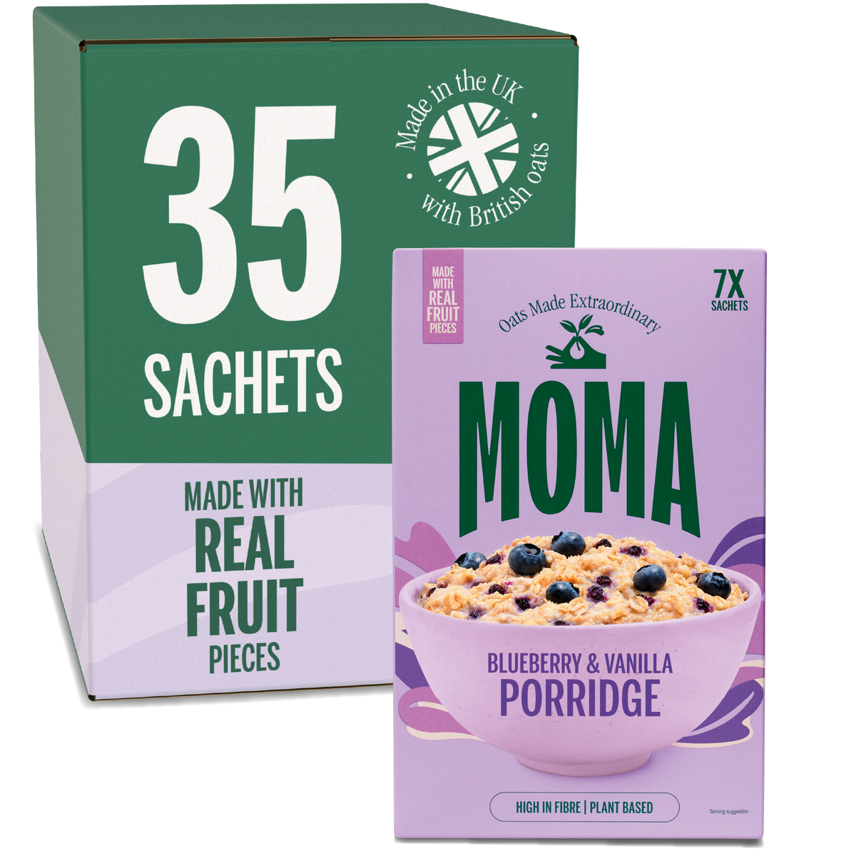 Blueberry & Vanilla Porridge Sachets