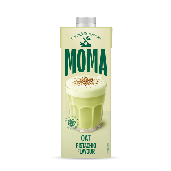 Pistachio oat drink vegan barista milk alternative