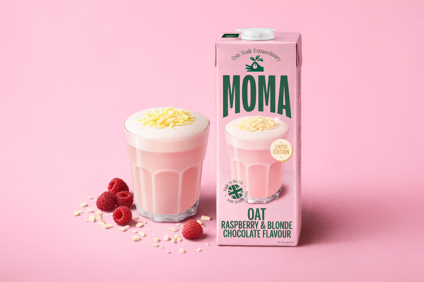Raspberry & Blonde Chocolate Oat Drink