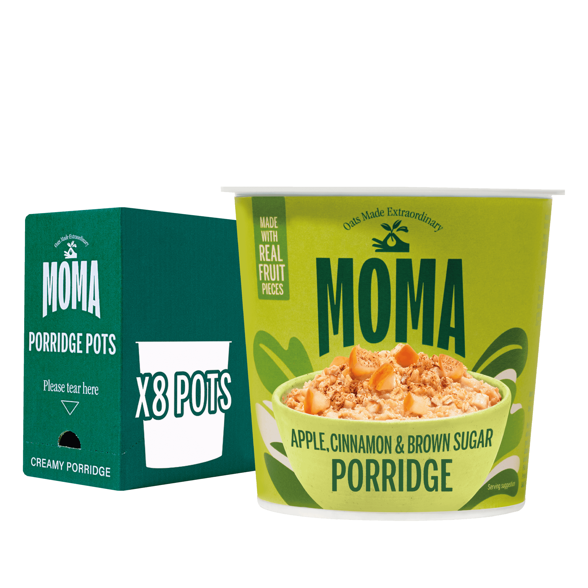 Apple, Cinnamon & Brown Sugar Porridge Pots | MOMA Foods