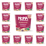 Vegan Cranberry and Raisin Porridge Pots